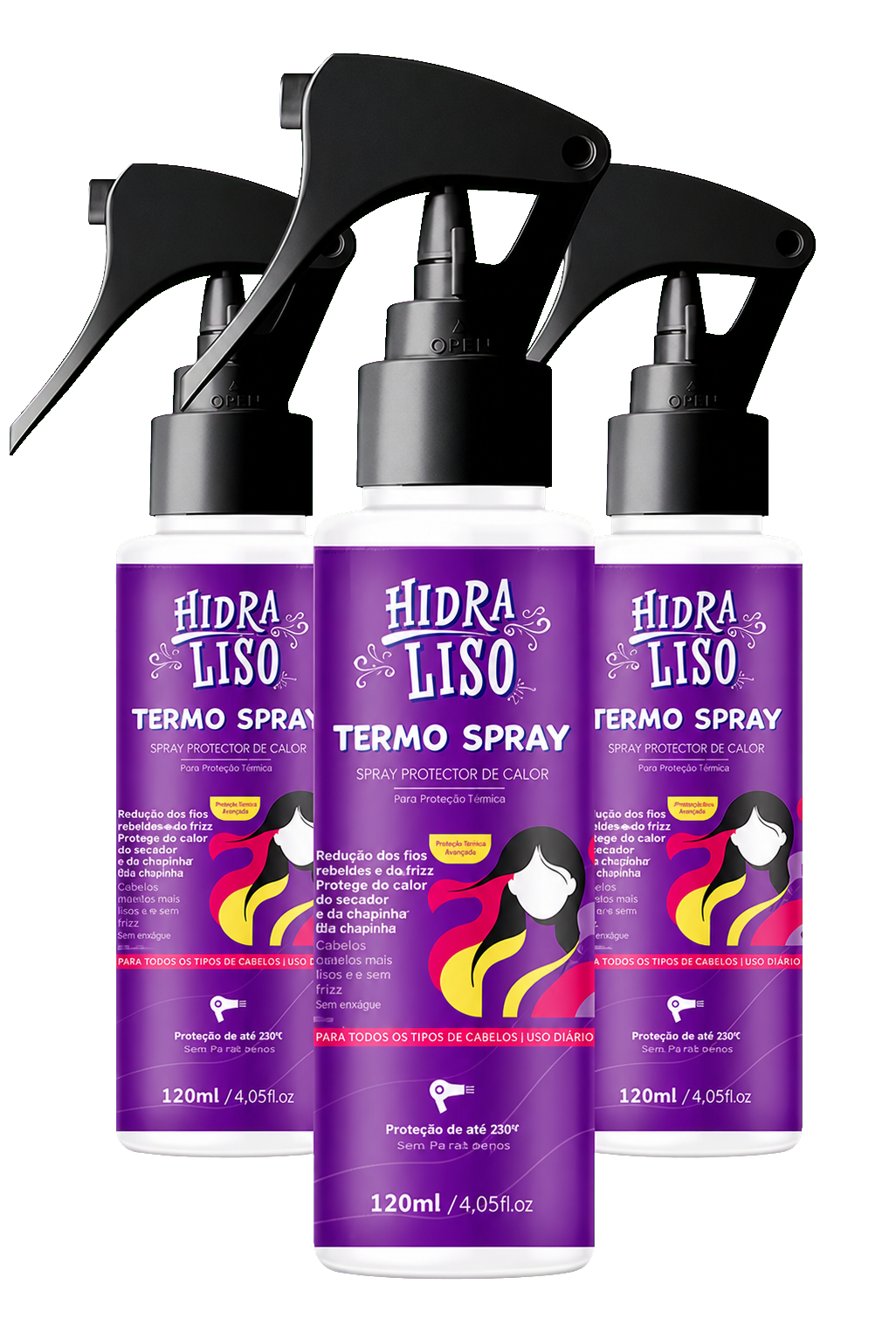 Trio de Termo Spray Hidraliso