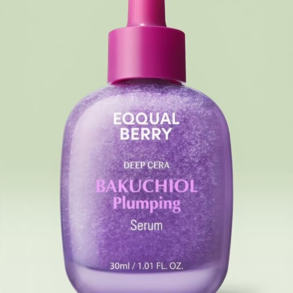 korean skincare eqqualberry bakuchiol plumping serum alternative elasticity pore wrinkle minimizer retinol ceramide essence 30ml